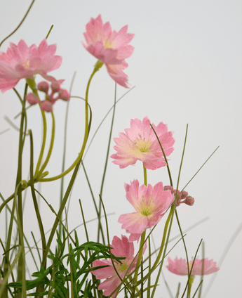 Konstgräs rosa Gesang Flower lökgräs kruka 56cm brandhämmande