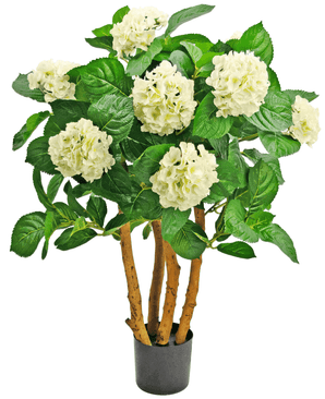 Vit konstgjord hortensia 85 cm