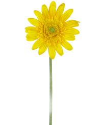 Konstgjord Gerbera 53 cm gul