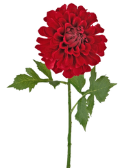 Konstgjord blomma Dahlia 50 cm röd