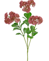Konstgjord gren Sedum 56 cm rosa