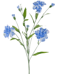 Konstgjord blomma Nejlika klase 70 cm blå