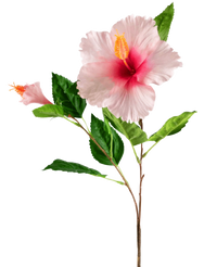 Konstgjord blomma Hibiskus 64 cm ljusrosa