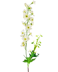 Konstgjord blomma Delphinium 79 cm vit