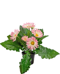 Konstgjord växt Gerbera 28 cm rosa